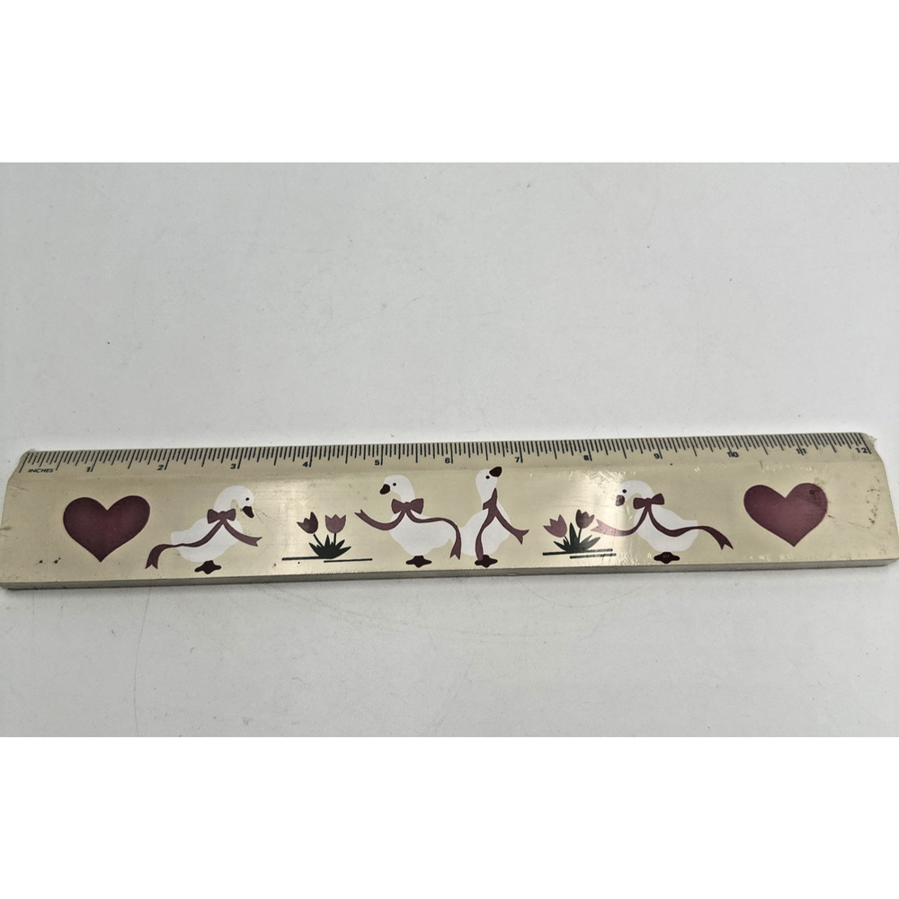 Vintage Wood Ruler Duck Theme Woolworths